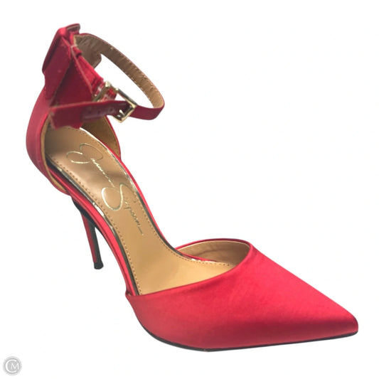 Shoes Heels Stiletto By Jessica Simpson In Red, Size: 6.5