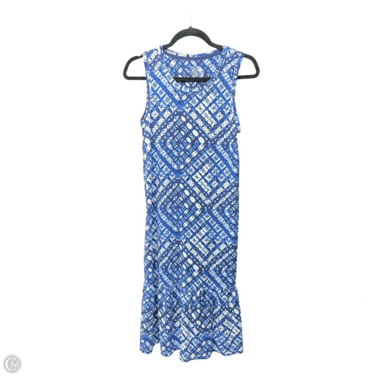 Dress Casual Short By Cuddl Duds In Blue & White, Size: Xs