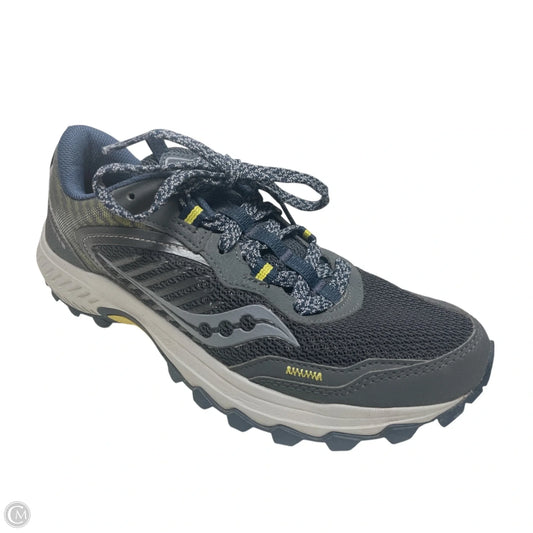 Shoes Athletic By Sacouny In Blue & Grey, Size: 8.5