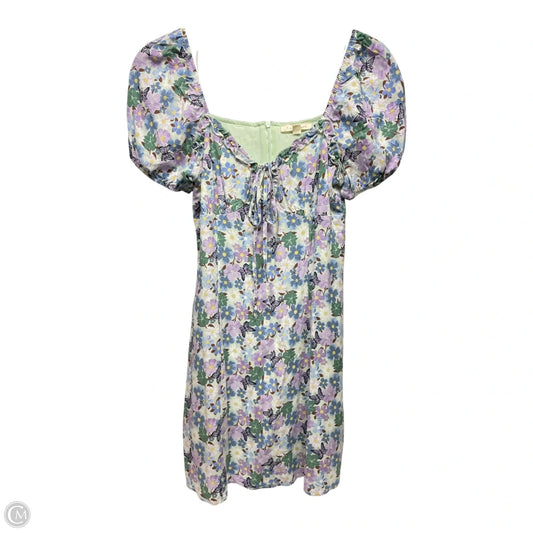 Dress Casual Short By La Hearts In Floral Print, Size: Xs