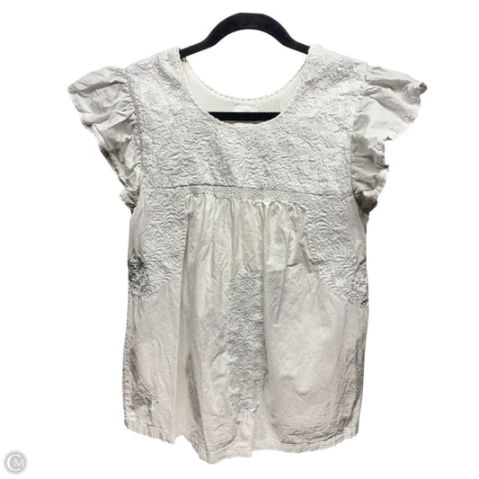 Top Short Sleeve By J.marie In White, Size: S