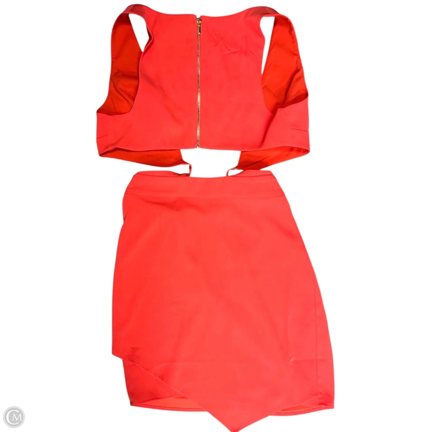 Dress Casual Short By Cmb In Coral, Size: S