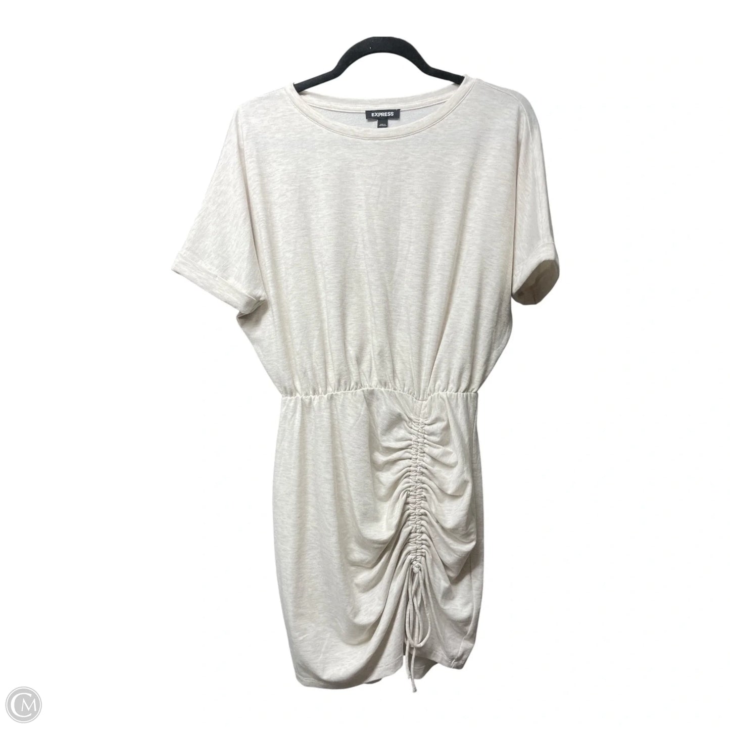 Dress Casual Short By Express In Beige, Size: S