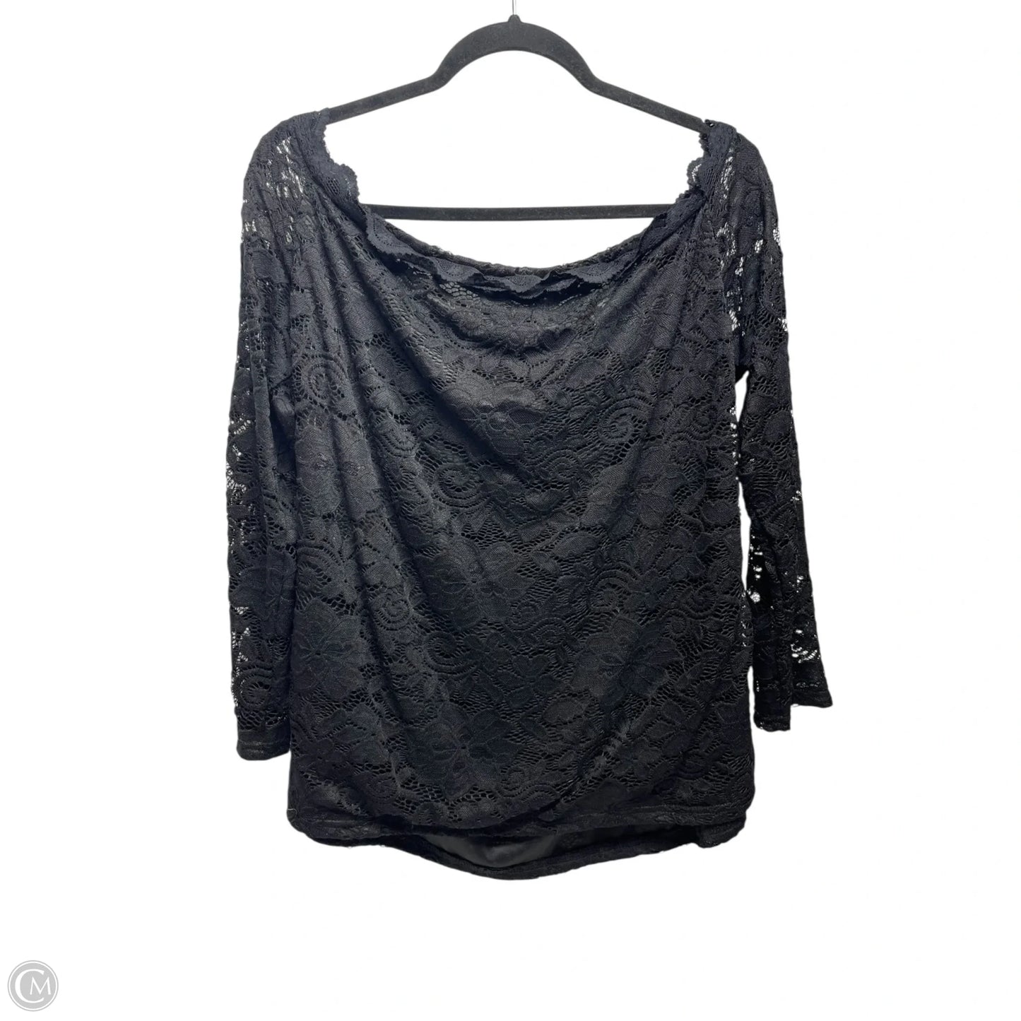 Top Long Sleeve By Kate Kasin In Black, Size: 2x