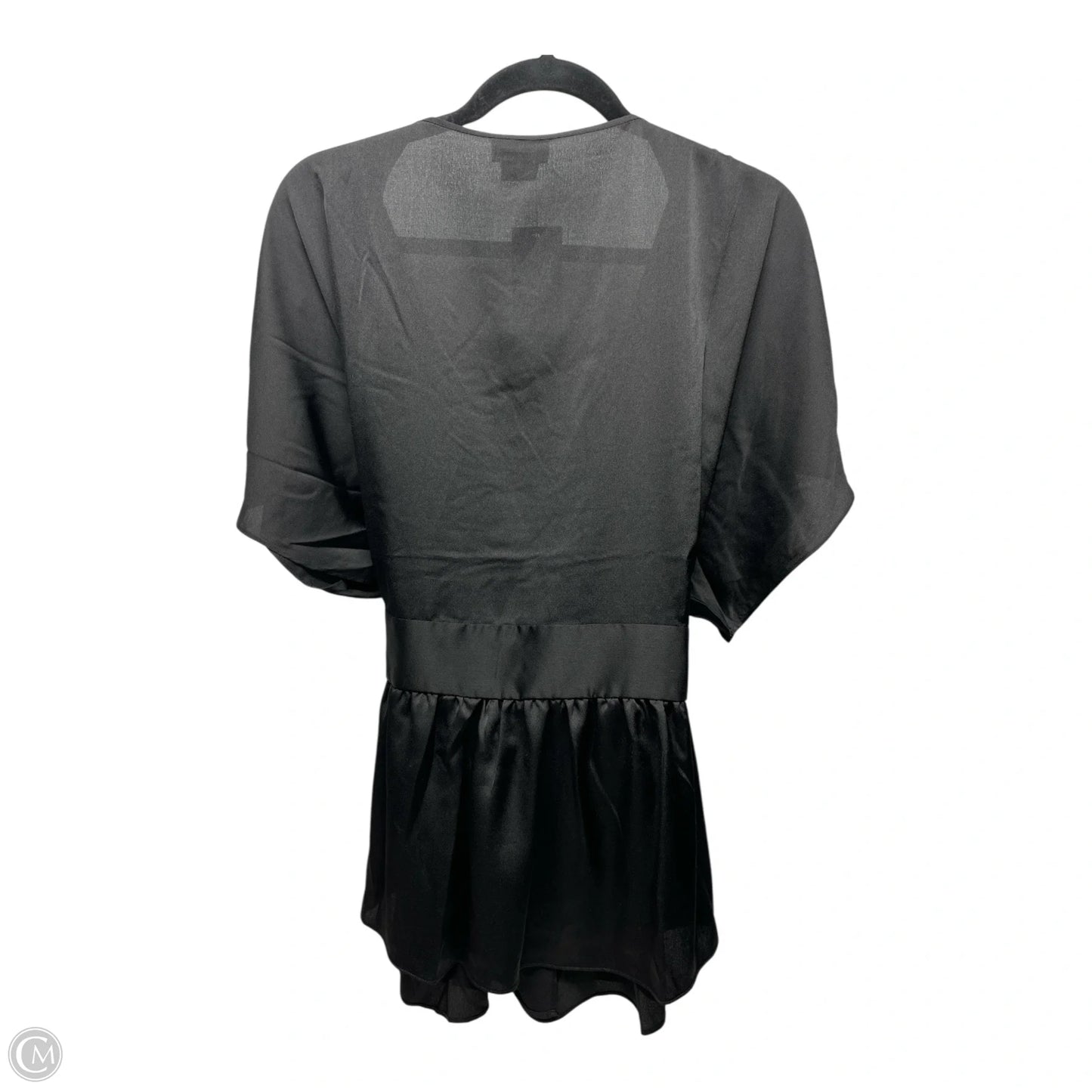 Blouse Short Sleeve By City Chic In Black, Size: M