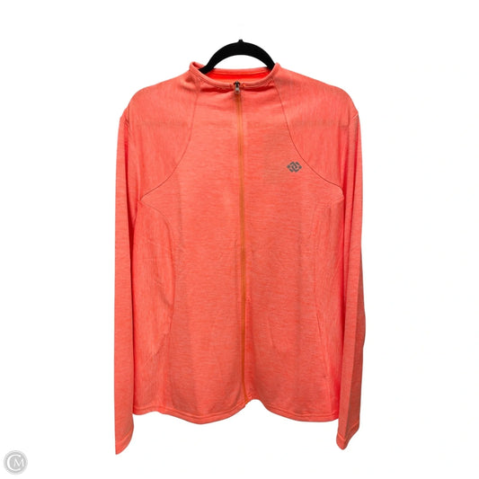 Athletic Jacket By MOFIZ In Orange, Size: 2x
