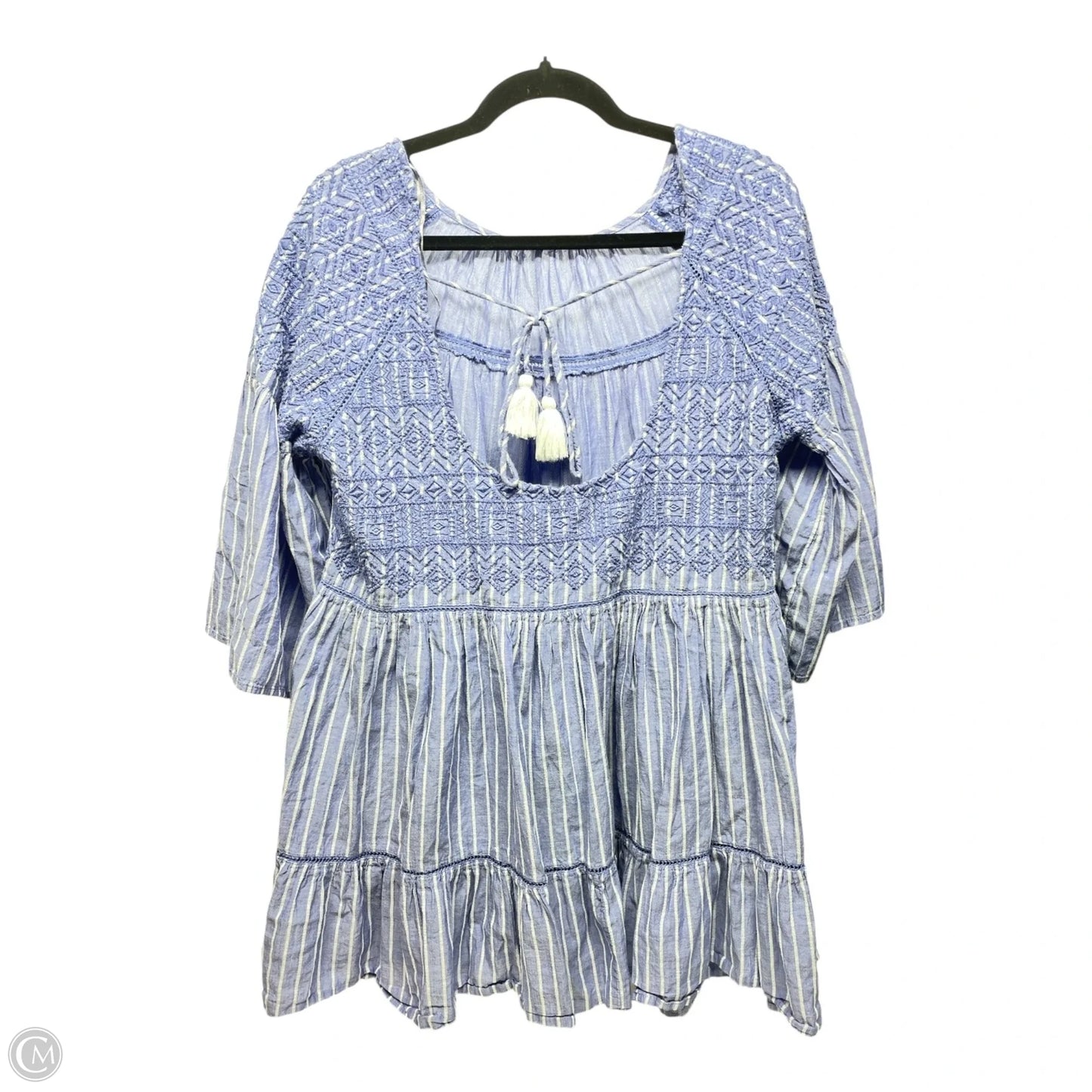 Tunic Short Sleeve By Free People In Striped Pattern, Size: Sp
