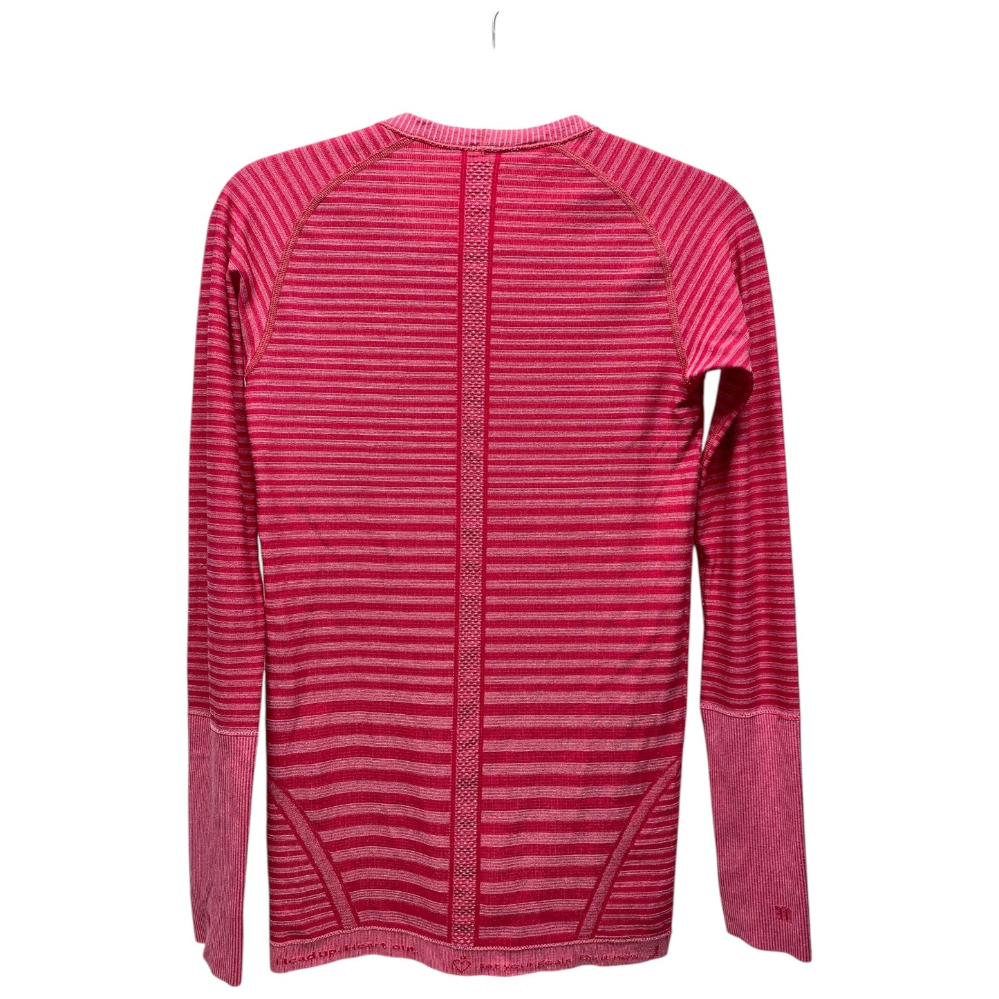 Athletic Top Long Sleeve Crewneck By Lululemon In Pink, Size: M