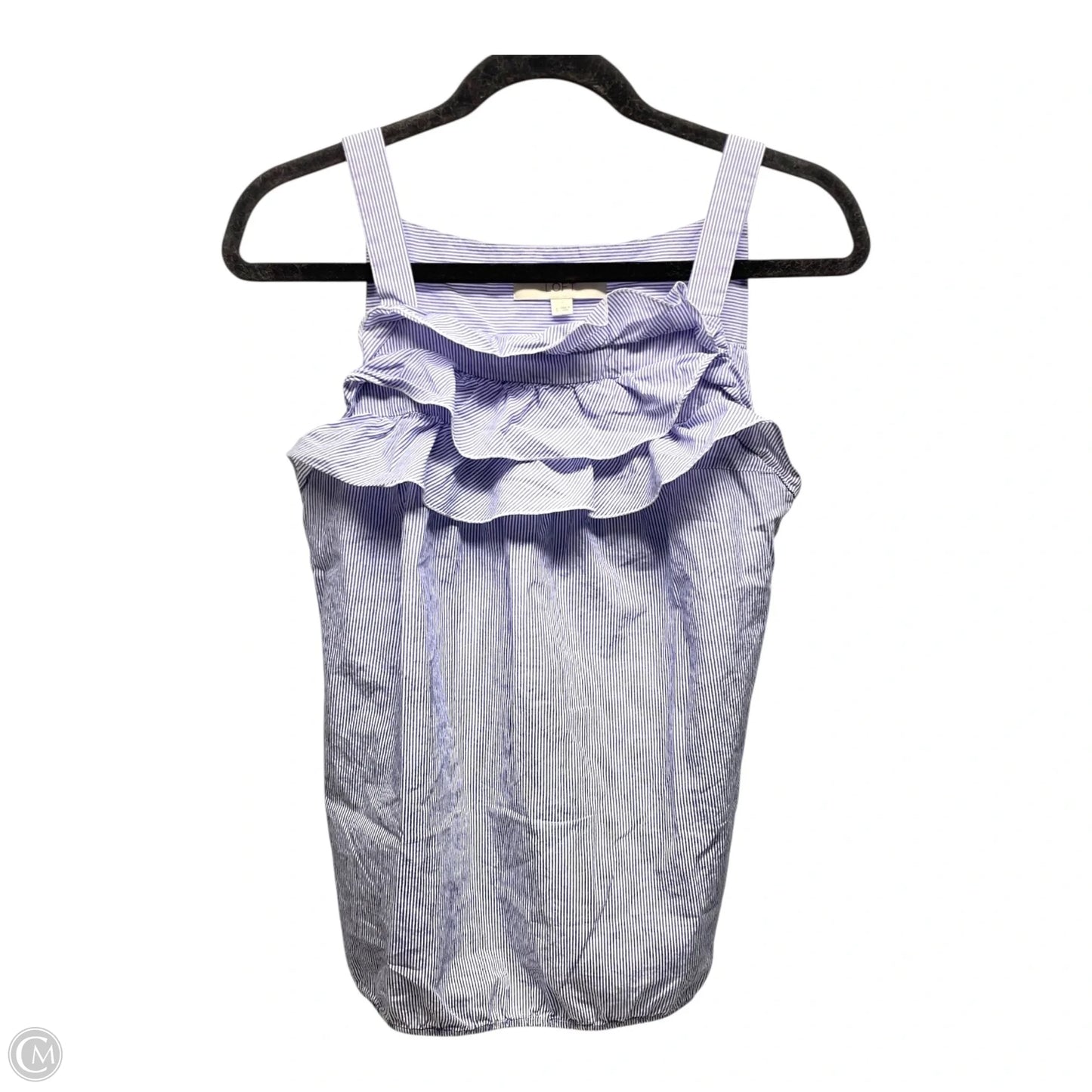 Top Sleeveless By Loft In Striped Pattern, Size: S