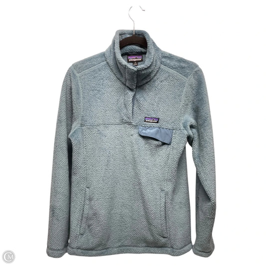 Jacket Fleece By Patagonia In Blue, Size: M