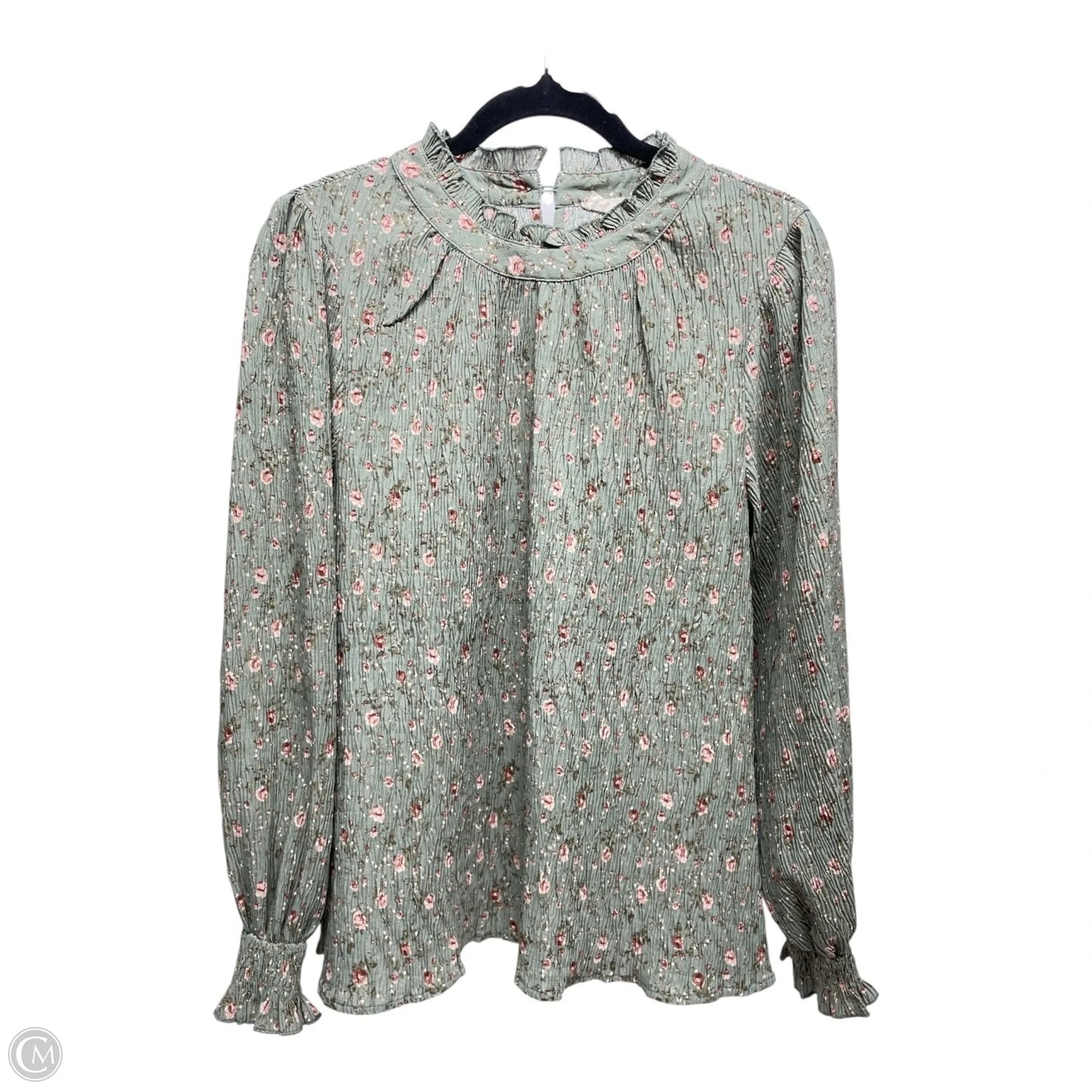 Top Long Sleeve By New In In Floral Print, Size: M