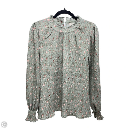 Top Long Sleeve By New In In Floral Print, Size: M