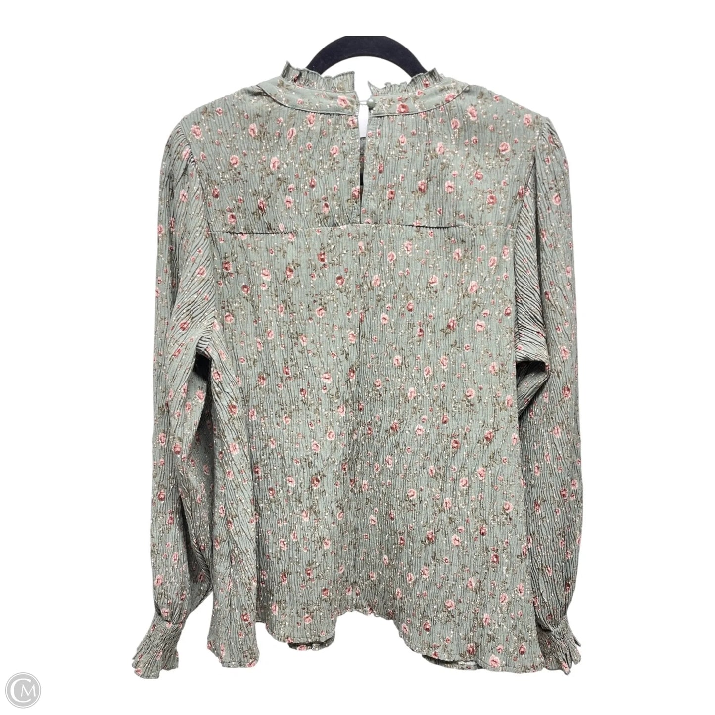 Top Long Sleeve By New In In Floral Print, Size: M