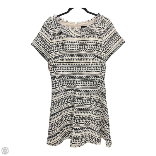 Dress Casual Short By Banana Republic In Black & Cream, Size: 12