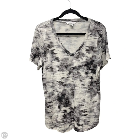 Athletic Top Short Sleeve By Lululemon In Grey, Size: M