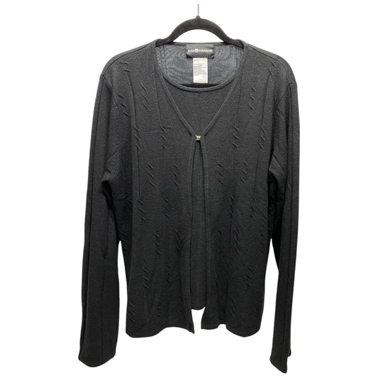 Cardigan By Sag Harbor In Black, Size: L