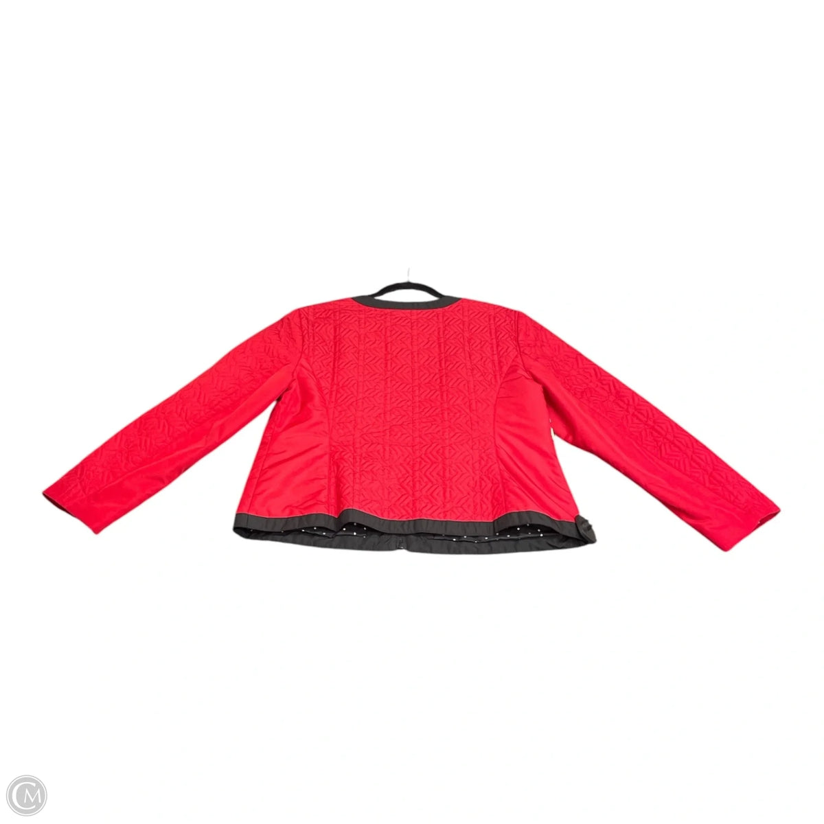Jacket Puffer & Quilted By Chicos In Red, Size: L