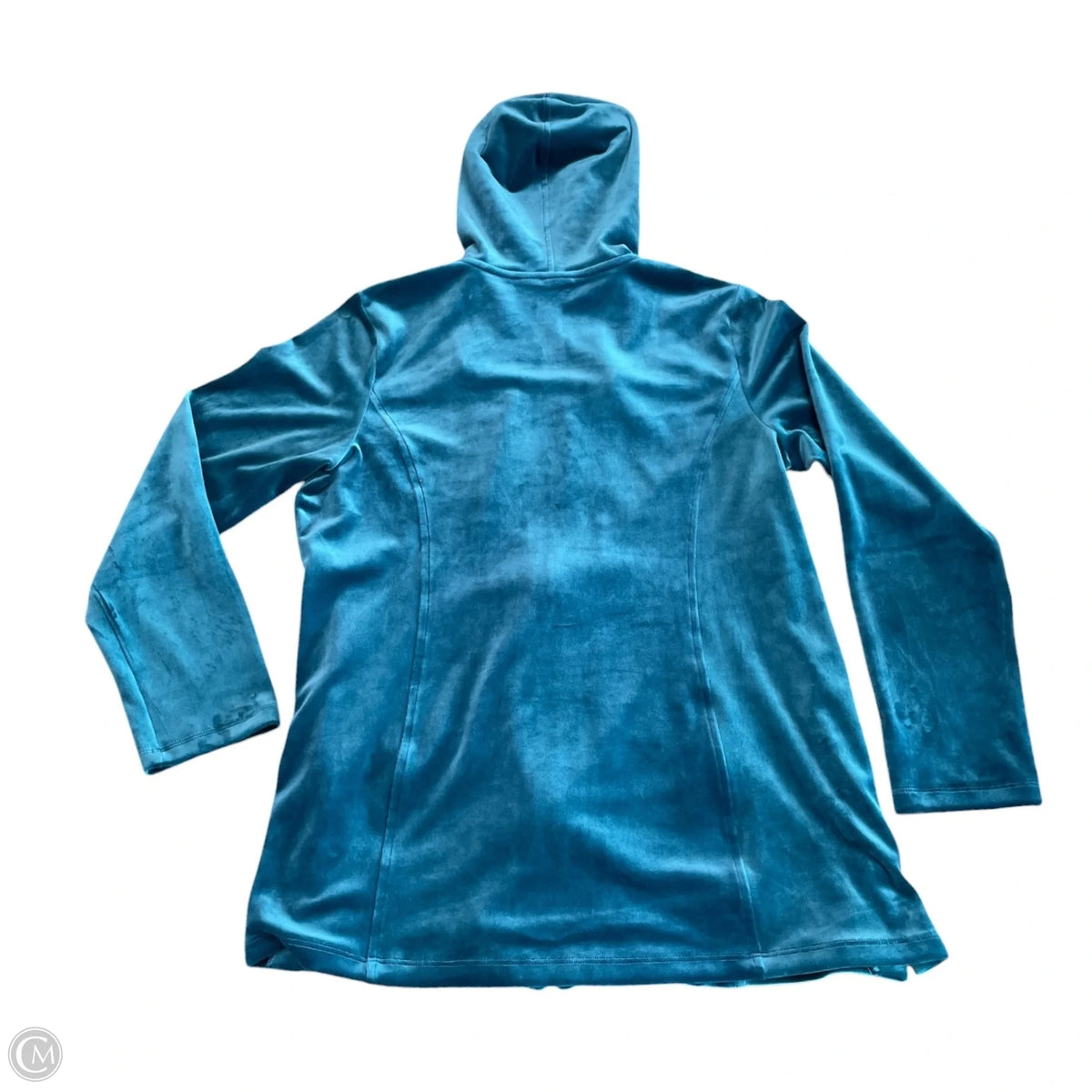 Athletic Jacket By Chicos In Teal, Size: M