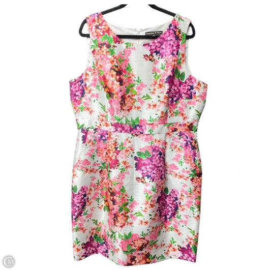 Dress Casual Short By Preston And New York In Floral Print, Size: 18