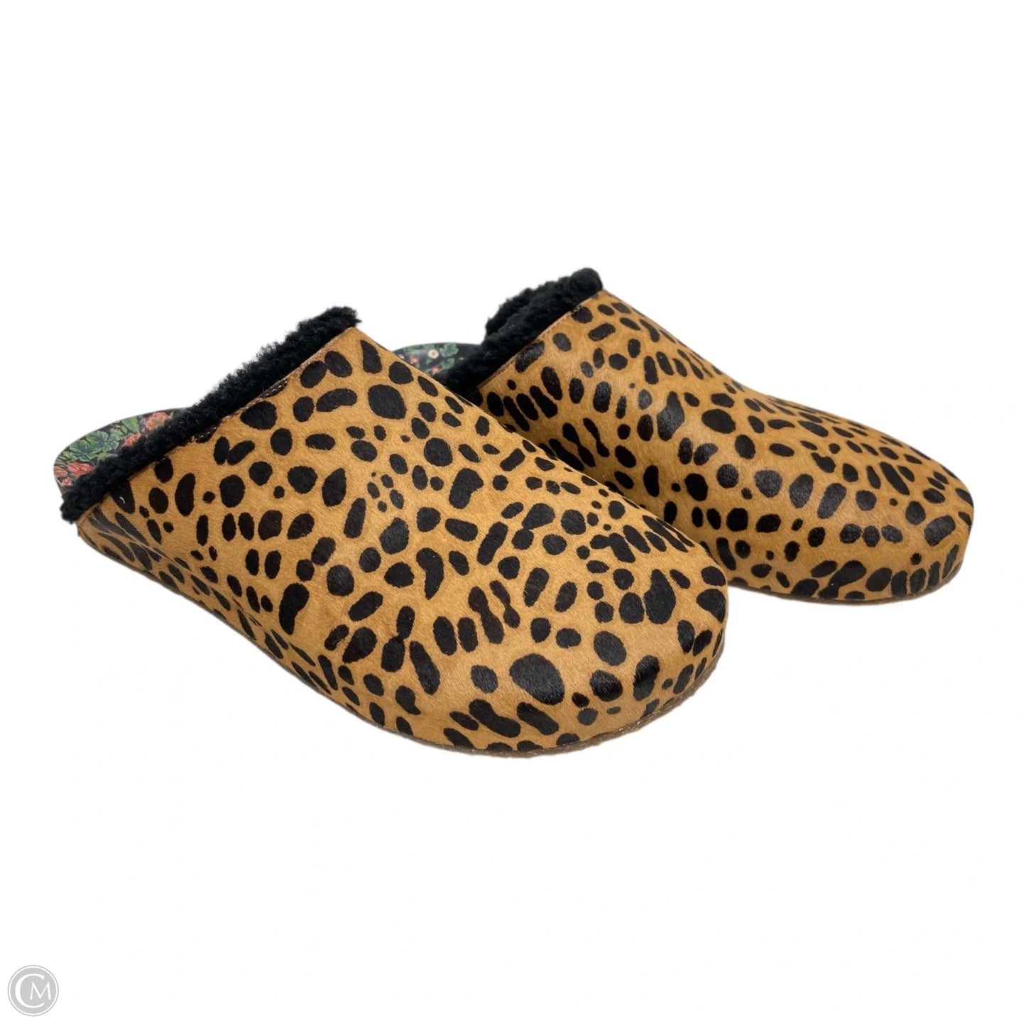 Slippers Designer By Johnny Was In Animal Print, Size: 8
