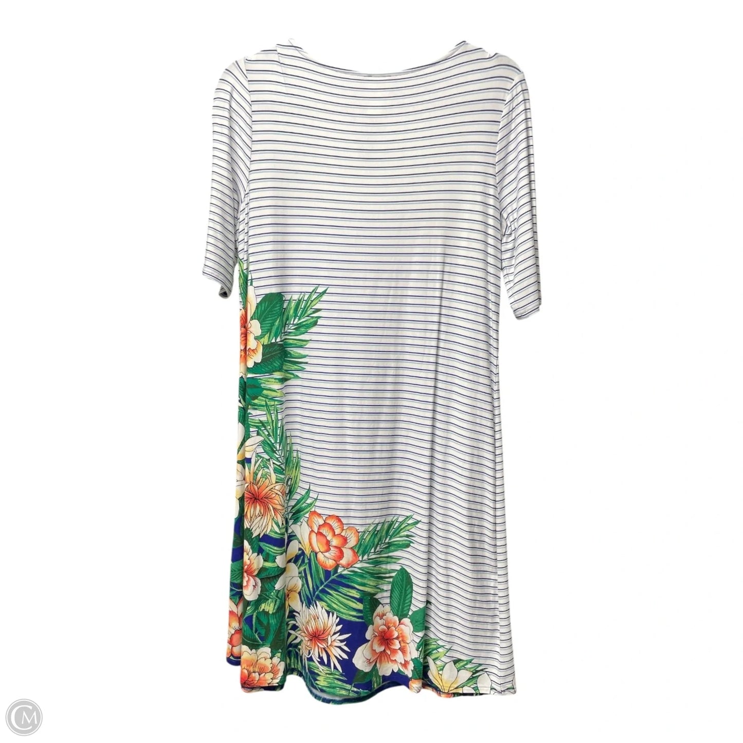 Dress Casual Short By Chicos In Striped Pattern, Size: S