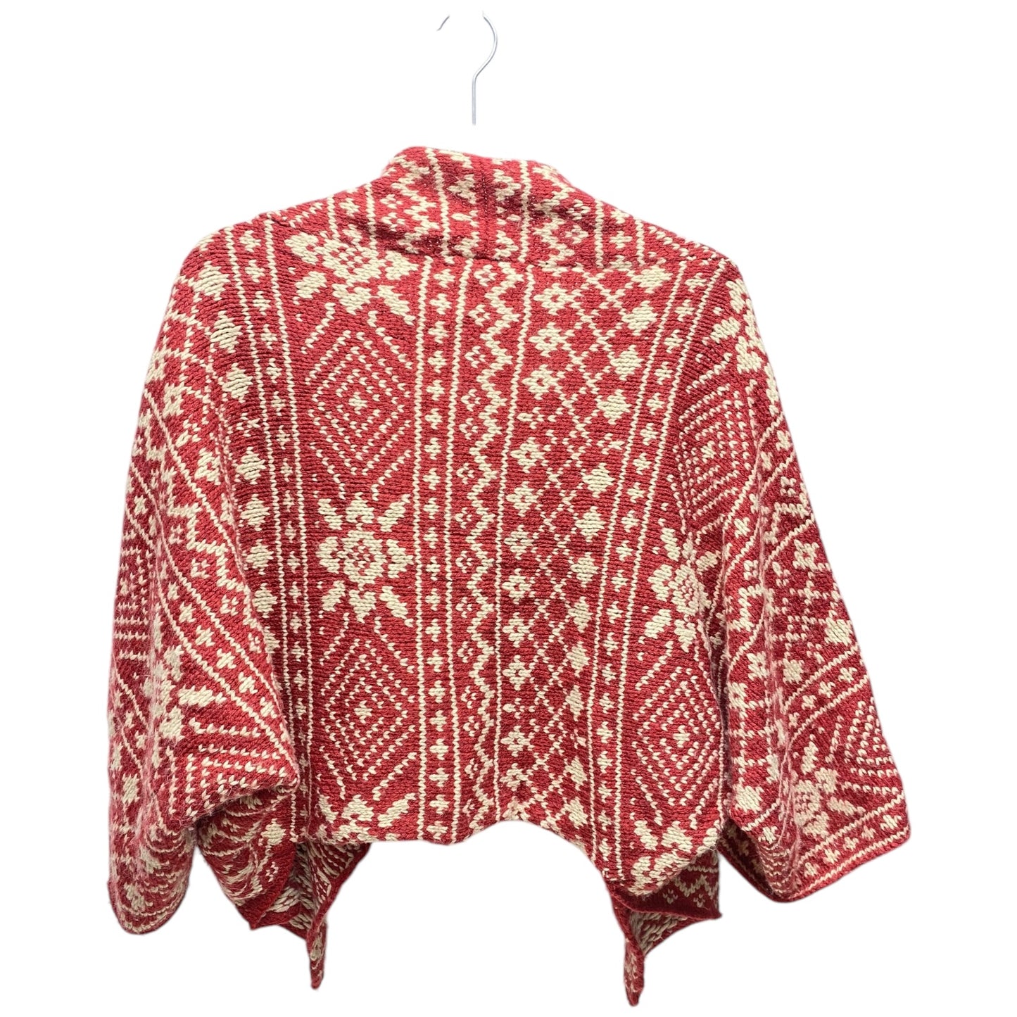 Cardigan By Cabi In Red & Tan, Size: L