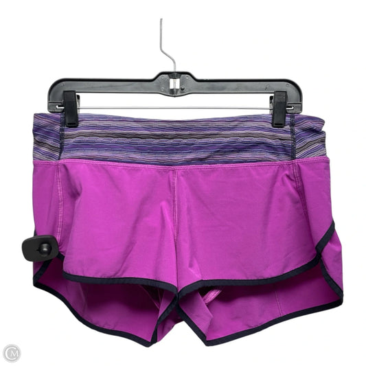 Athletic Shorts By Lululemon In Purple, Size: 8