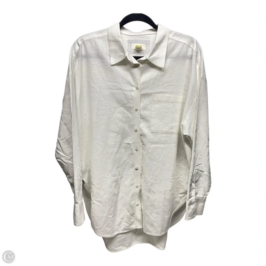 Tunic Long Sleeve By Maeve In White, Size: S