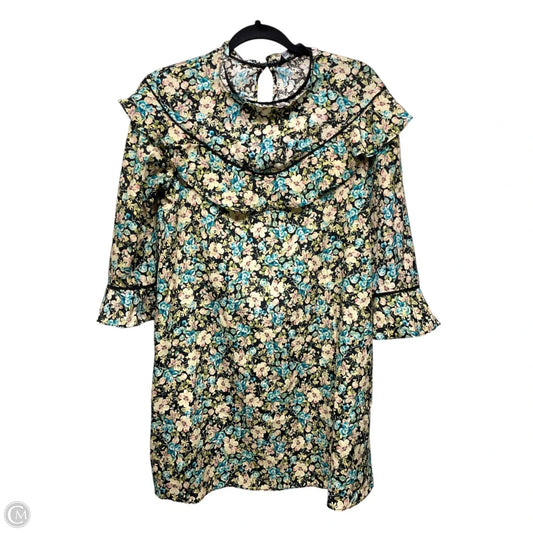 Dress Casual Short By Zara In Floral Print, Size: Xs