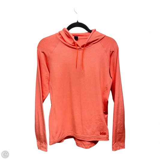 Athletic Sweatshirt Hoodie By Helly Hansen In Coral, Size: Sp