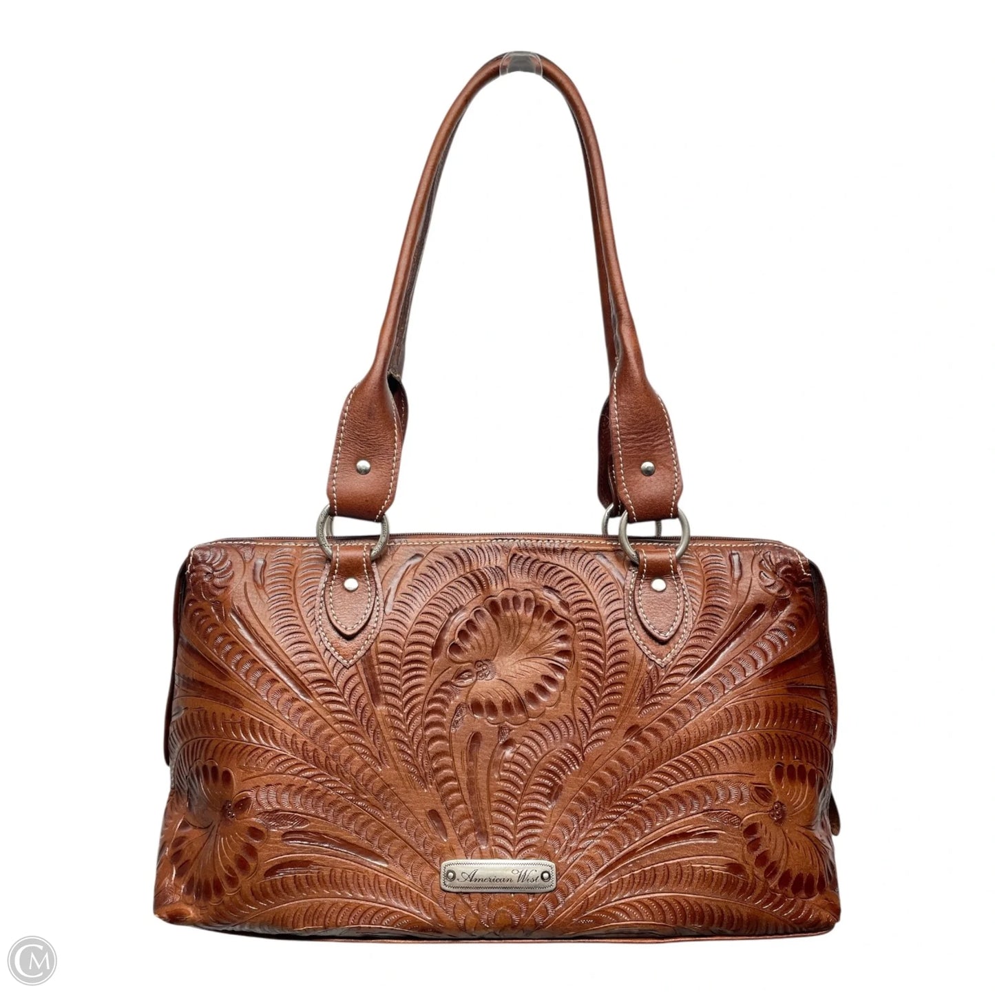 Handbag Leather By AMERICAN WEST, Size: Large