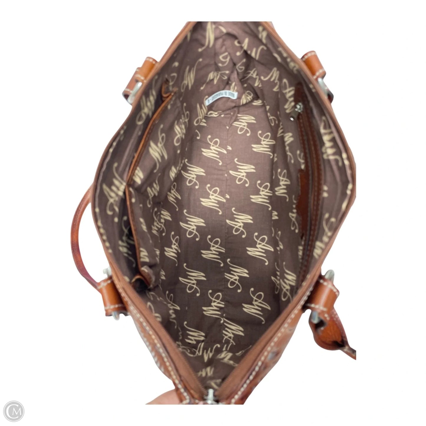 Handbag Leather By AMERICAN WEST, Size: Large