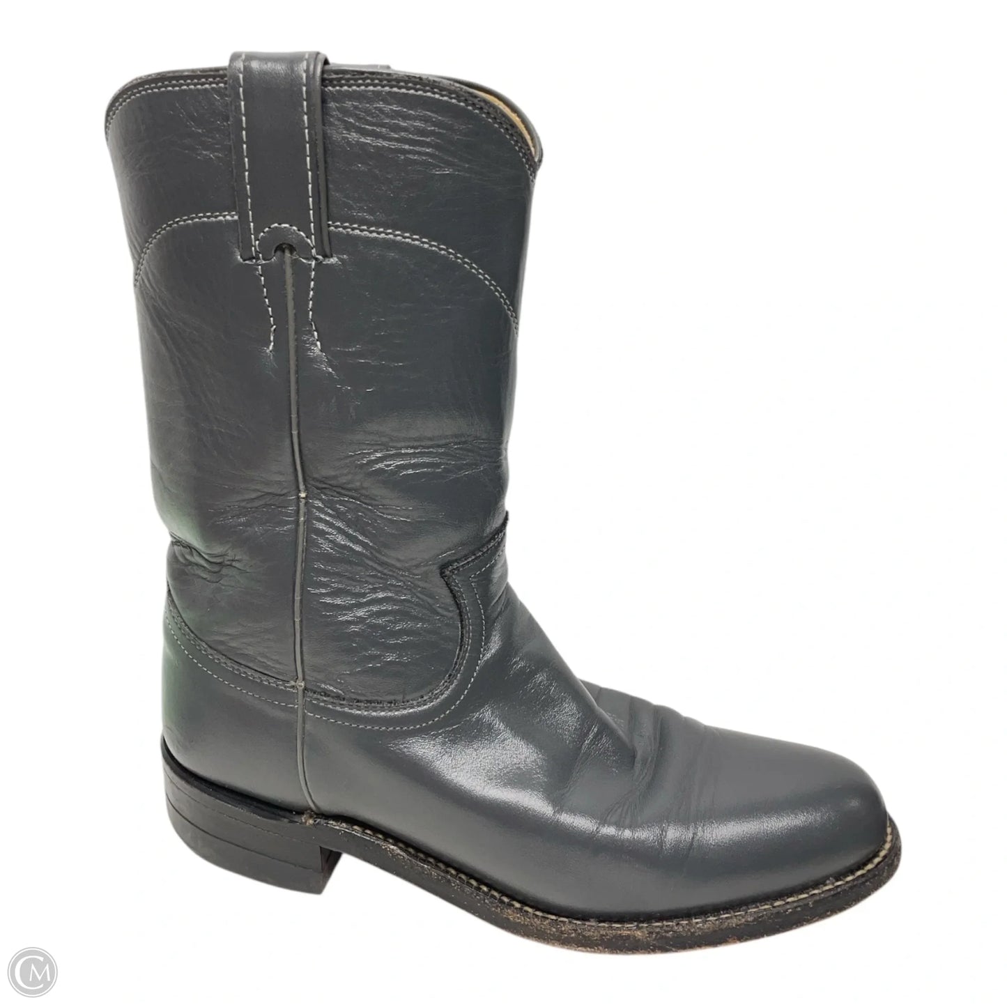 Boots Western By Justin In Grey, Size: 6.5