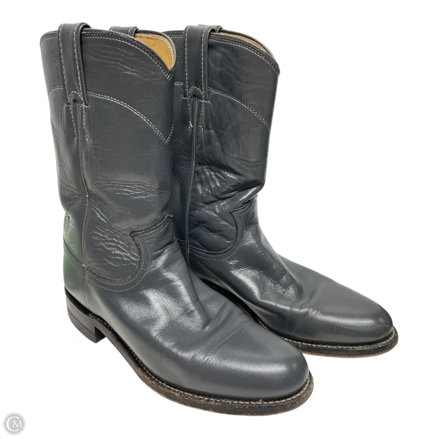 Boots Western By Justin In Grey, Size: 6.5