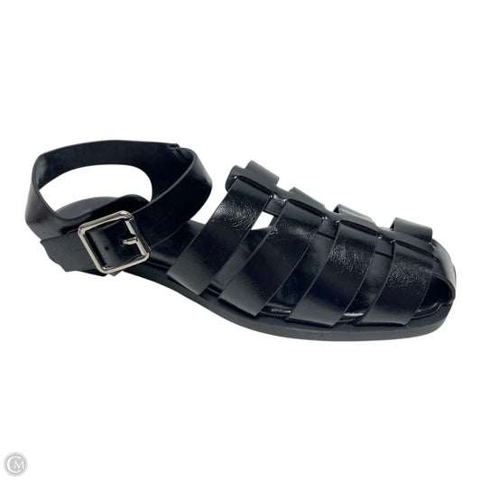 Sandals Flats By Steve Madden In Black, Size: 7.5