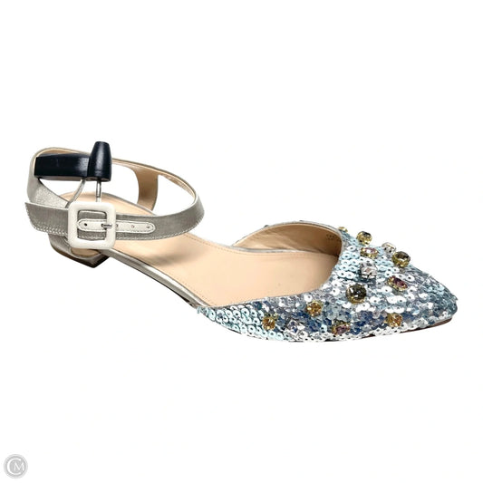 Shoes Flats By J. Crew In Gold & Silver, Size: 8