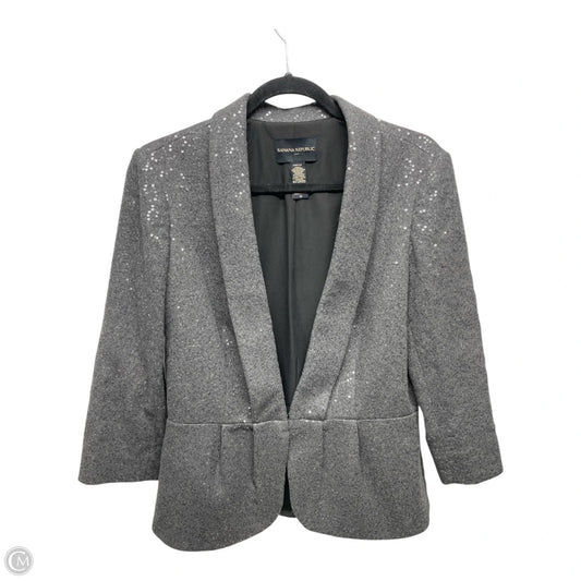 Blazer By Banana Republic In Grey, Size: 10