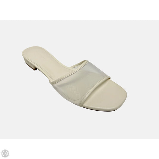 Sandals Flats By J. Crew In Ivory, Size: 8