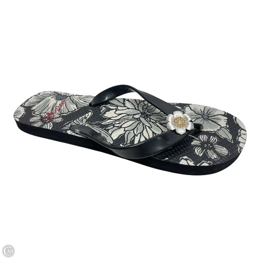 Sandals Flip Flops By Brighton In Floral Print, Size: 8