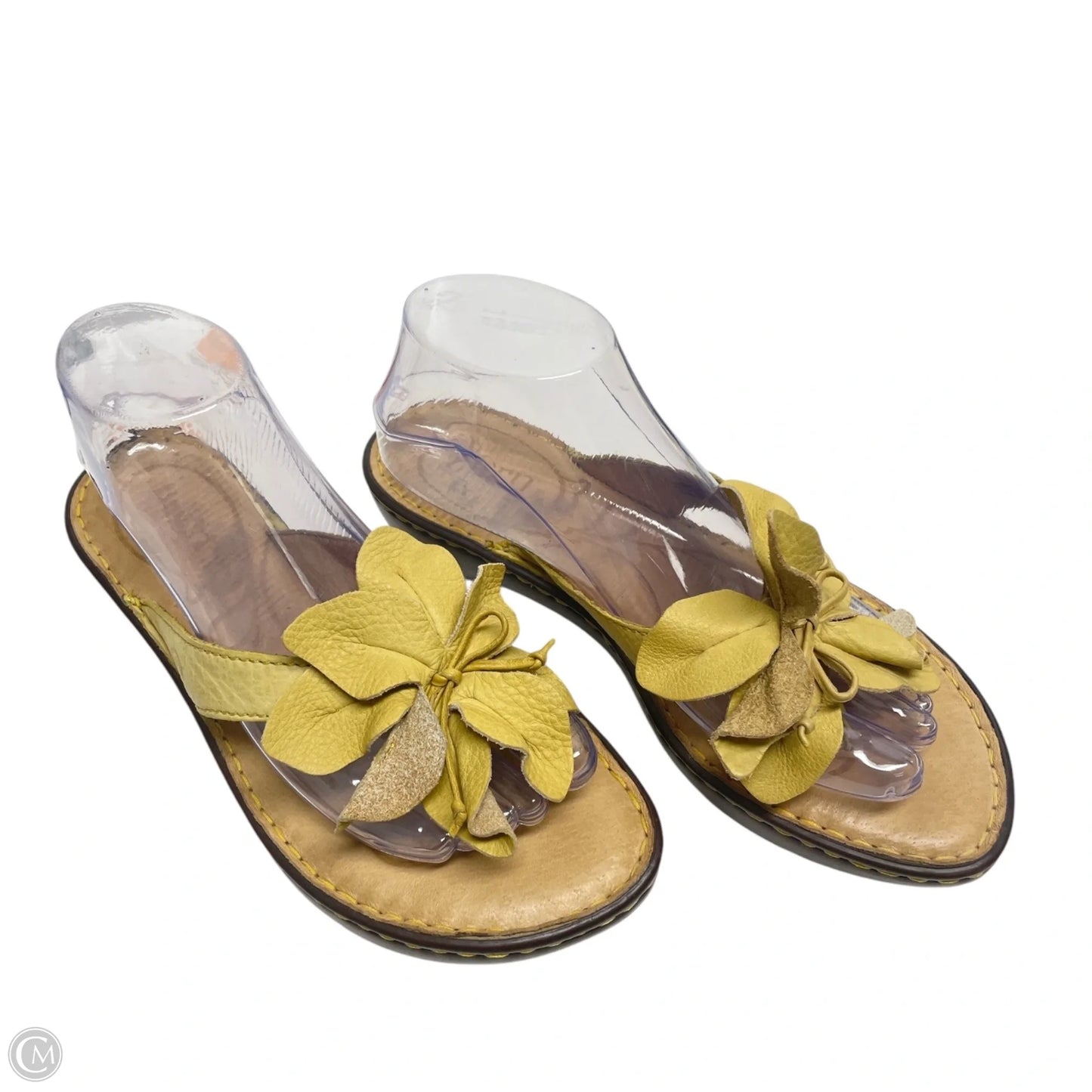 Sandals Heels Wedge By Born In Yellow, Size: 8