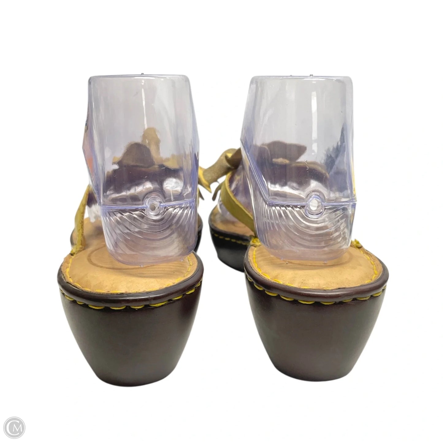 Sandals Heels Wedge By Born In Yellow, Size: 8