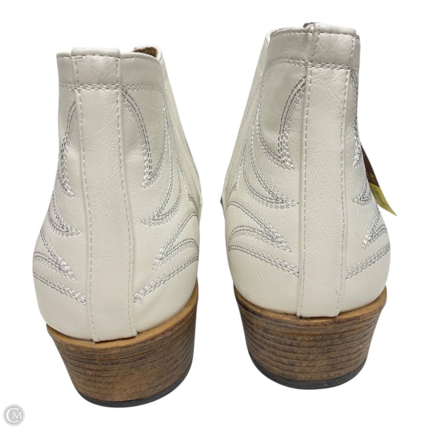 Boots Western By Roper In Silver & White, Size: 9.5