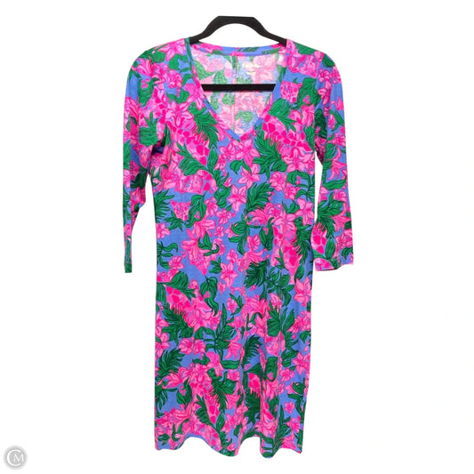 Dress Designer By Lilly Pulitzer In Floral Print, Size: Xs