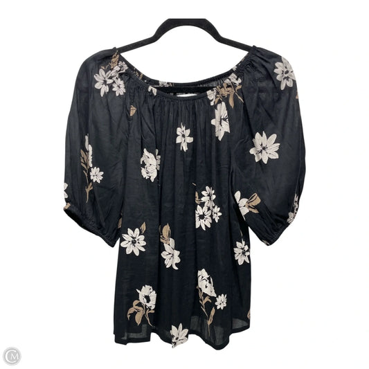 Top Short Sleeve By Sonoma In Floral Print, Size: M