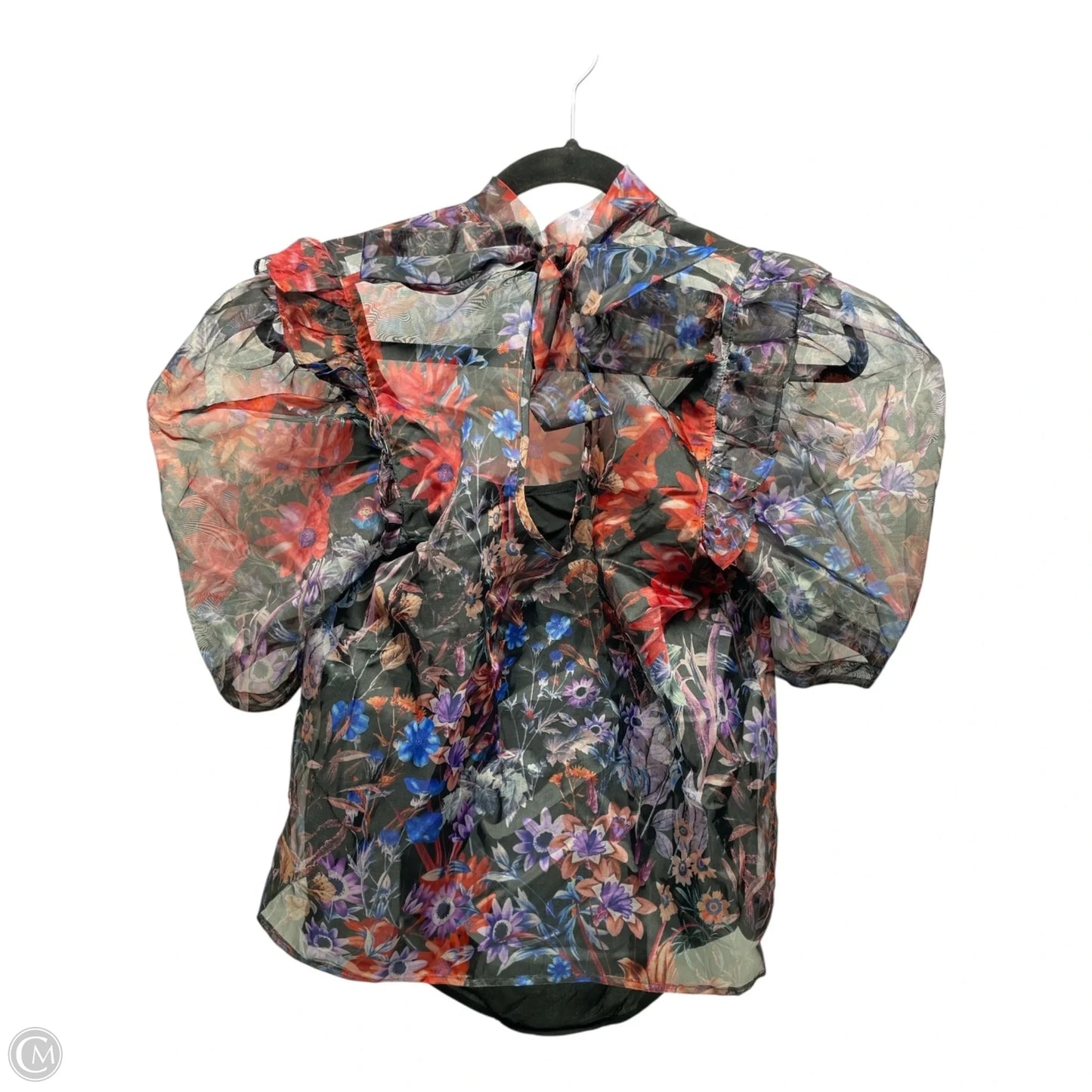 Blouse Short Sleeve By Maeve In Floral Print, Size: S