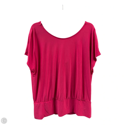 Top Short Sleeve By White House Black Market In Pink, Size: Xl