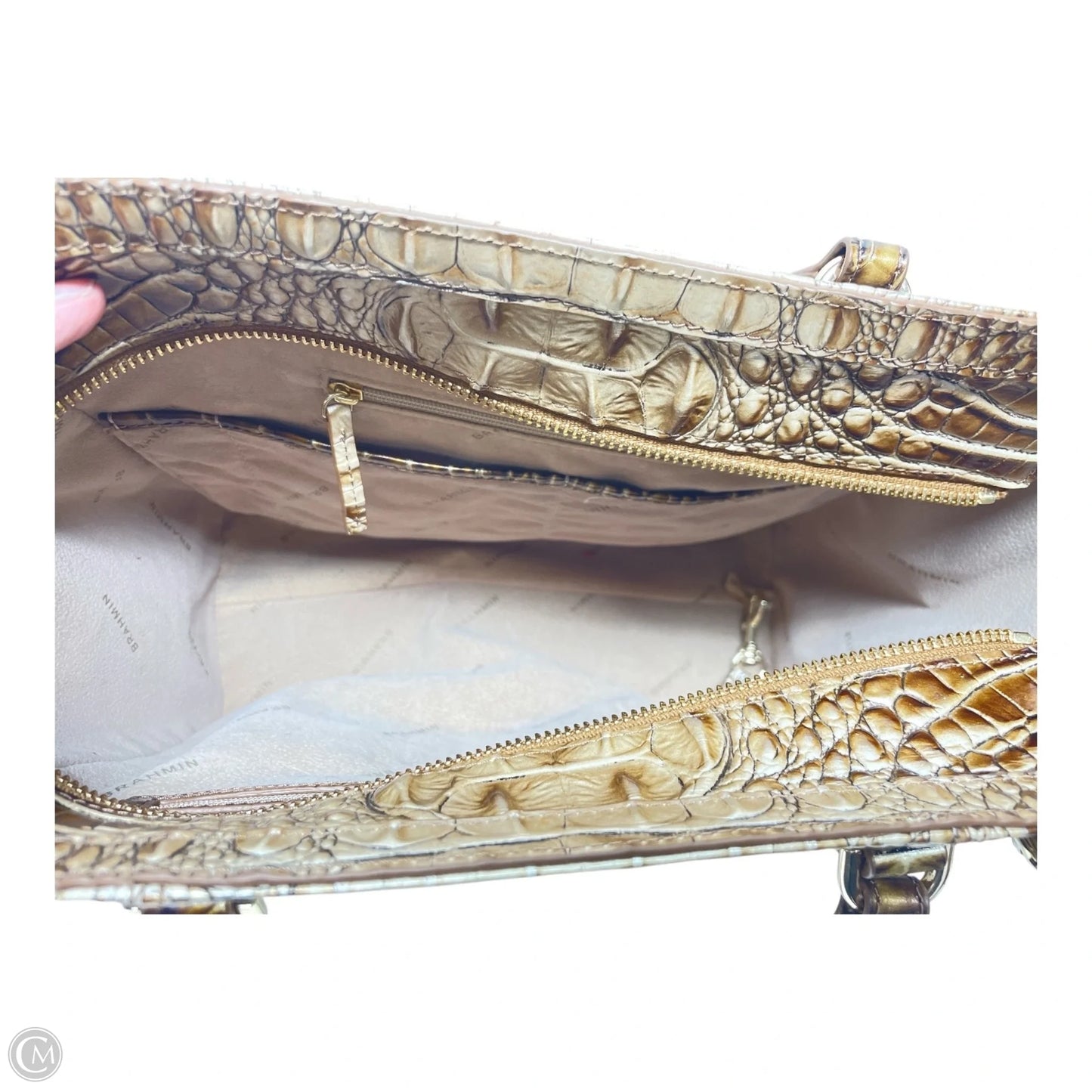 Handbag Designer By Brahmin, Size: Medium