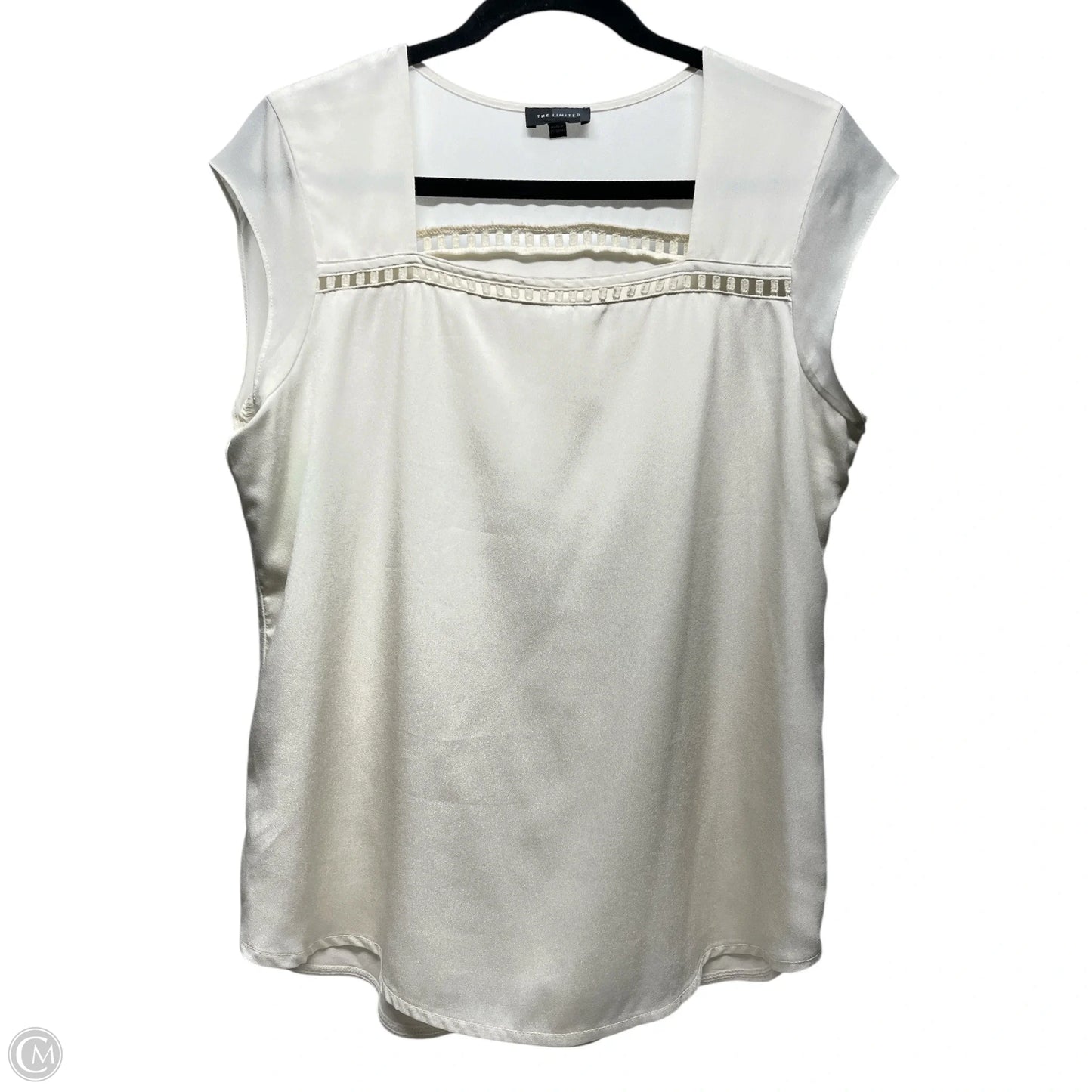 Top Sleeveless By Limited In Cream, Size: L