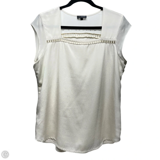 Top Sleeveless By Limited In Cream, Size: L