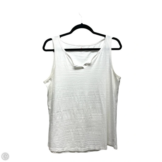 Tank Top By Talbots In White, Size: L